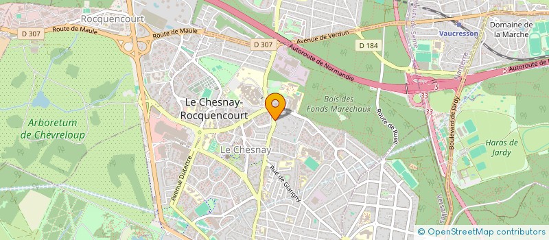 localisation de l'entreprise MADAME HORTENSE PETIT  LE CHESNAY-ROCQUENCOURT