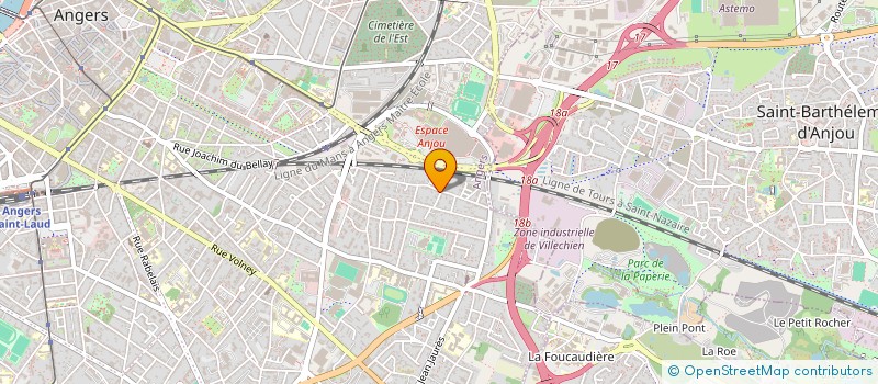 localisation de l'entreprise MADAME HORTENSE RUFFENACH à ANGERS