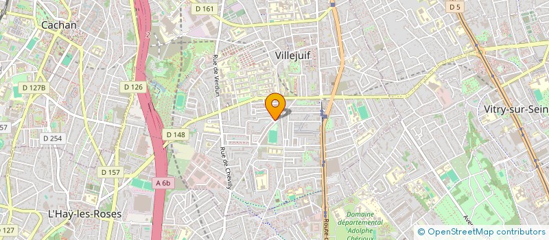 localisation de l'entreprise MADAME HORTENSE YIMGAING  VILLEJUIF