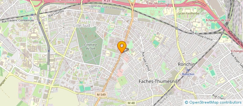 localisation de l'entreprise MADAME HOSANNA ASCUDE  FACHES-THUMESNIL