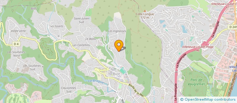 localisation de l'entreprise MADAME HOSNA ELBABILI  BIOT