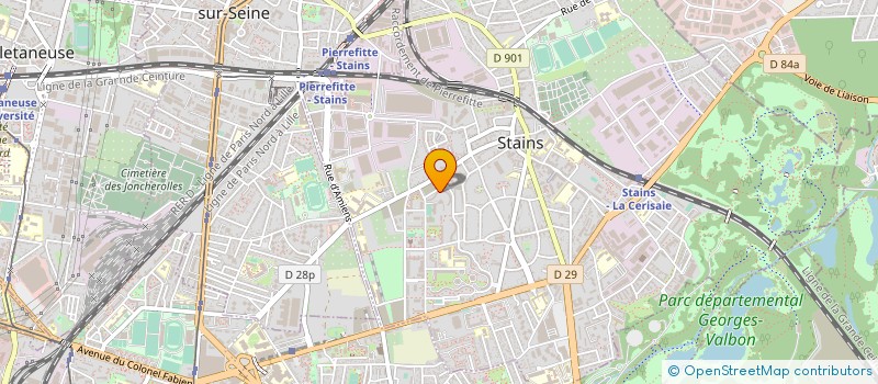 localisation de l'entreprise MADAME HOUARIA DAOUDI à LA COURNEUVE