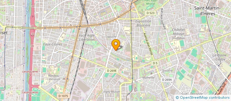 localisation de l'entreprise MADAME HOUDA AIT HSAIN à GRENOBLE