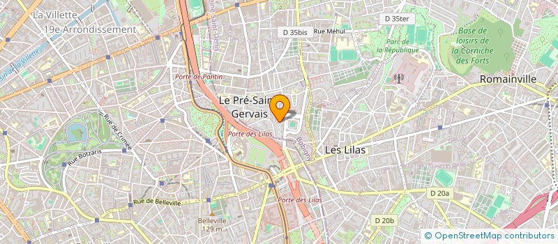 localisation de l'entreprise MADAME HOUDA AJOUAOU à LE PRE-SAINT-GERVAIS