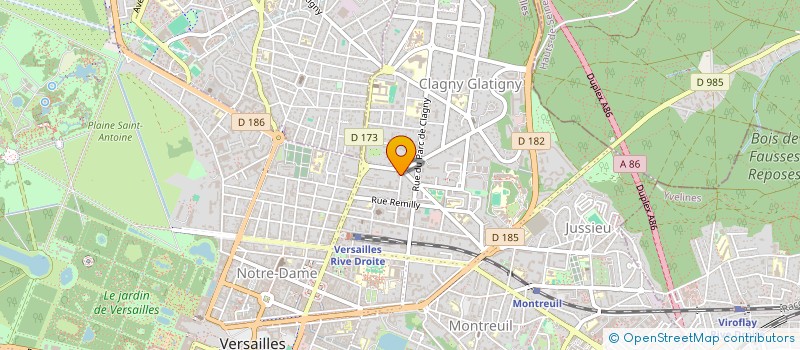 localisation de l'entreprise MADAME HOUDA ALOUI à VERSAILLES