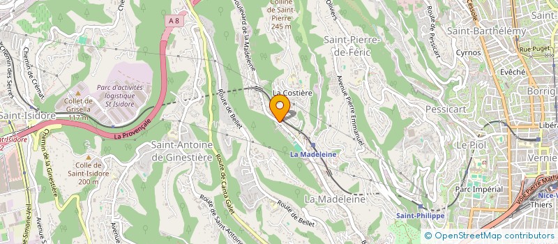 localisation de l'entreprise MADAME HOUDA BEL HADJ JRAD à NICE