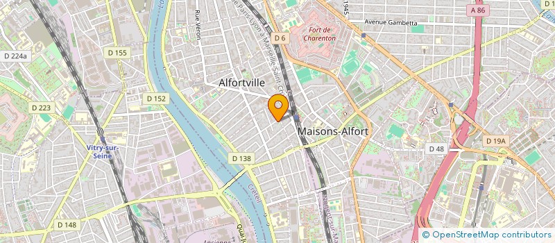 localisation de l'entreprise MADAME HOUDA BOUDEHANE à ALFORTVILLE