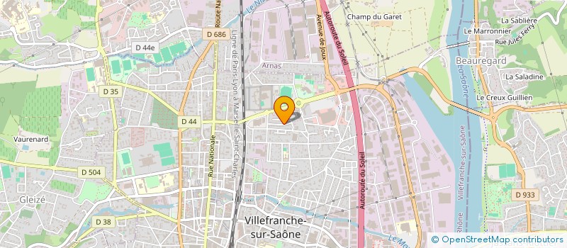 localisation de l'entreprise MADAME HOUDA EL MAJOUTI à VILLEFRANCHE-SUR-SAONE