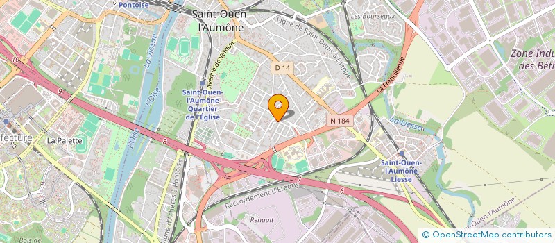 localisation de l'entreprise MADAME HOUDA HAIAG  SAINT-OUEN-L'AUMONE