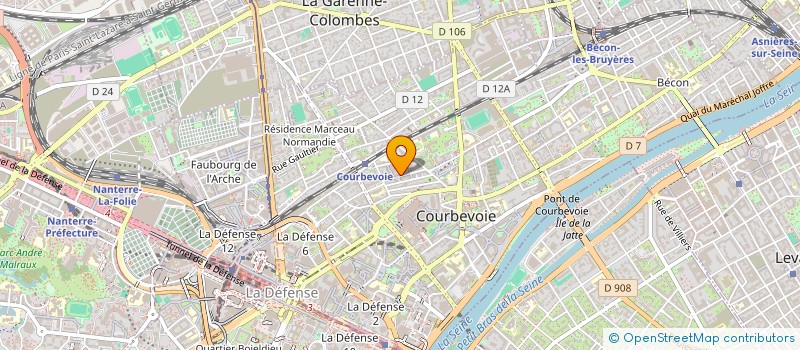 localisation de l'entreprise MADAME HOUDA MECHATTE à COURBEVOIE