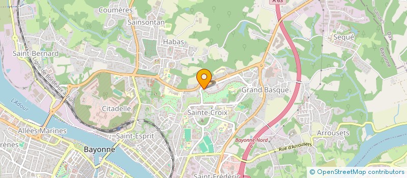 localisation de l'entreprise MADAME HOUDA MEZGOUR  BAYONNE