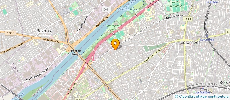 localisation de l'entreprise MADAME HOUDA YAQINI  COLOMBES