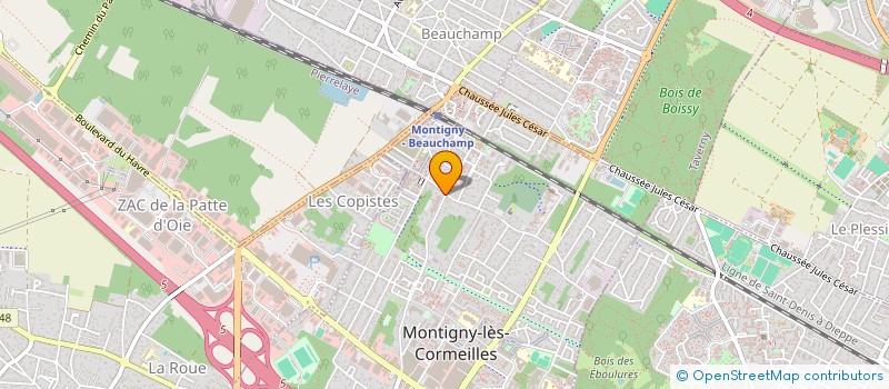 localisation de l'entreprise MADAME HOUDA YOUNES  MONTIGNY-LES-CORMEILLES