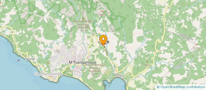 localisation de l'entreprise MADAME HOUFOURANI SAID MCOLO  M'TSANGAMOUJI