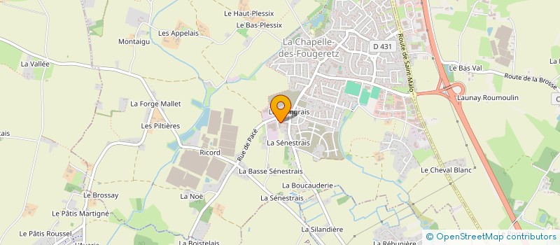 localisation de l'entreprise MADAME HOUFRANE YOUSSOUF  LA CHAPELLE-DES-FOUGERETZ