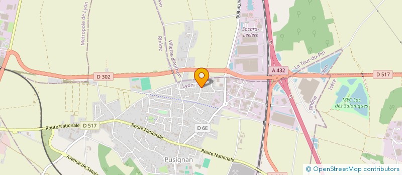 localisation de l'entreprise MADAME HOUGADIA HAMOU  PUSIGNAN