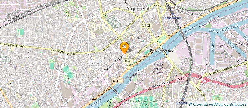 localisation de l'entreprise MADAME HOUMAN AMANGOUA  ARGENTEUIL