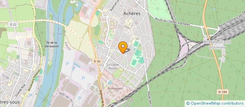 localisation de l'entreprise MADAME HOUMBA KIHOUASSAMO  ACHERES