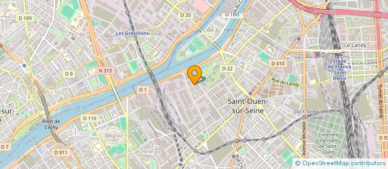 localisation de l'entreprise MADAME HOUNAIDA BAKKALI à SAINT-OUEN-SUR-SEINE