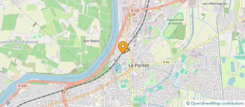 localisation de l'entreprise MADAME HOURAYE DIALLO  LE PONTET