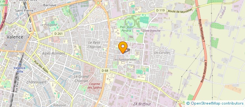 localisation de l'entreprise MADAME HOURIA AHCENE  VALENCE