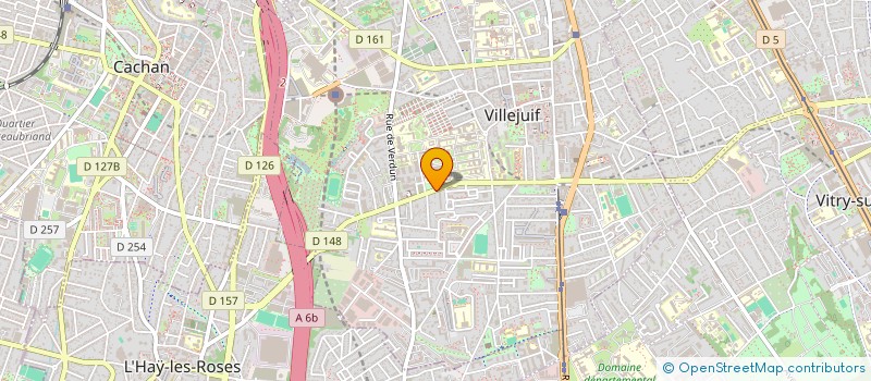 localisation de l'entreprise MADAME HOURIA AIDLI  VILLEJUIF