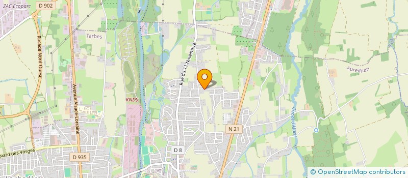 localisation de l'entreprise MADAME HOURIA AZOUM  AUREILHAN