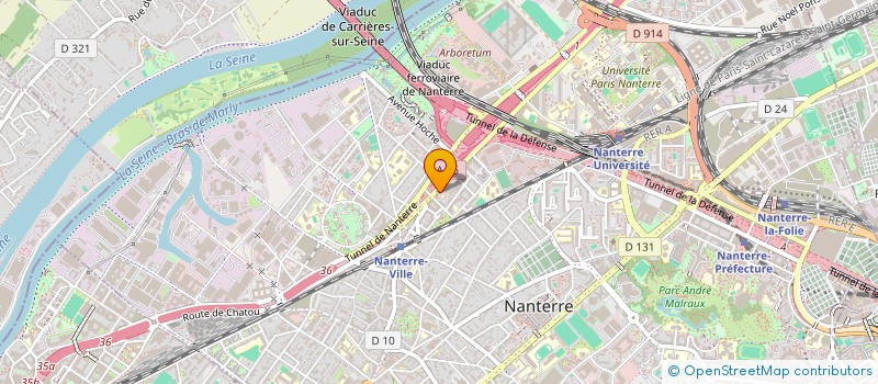 localisation de l'entreprise MADAME HOURIA AZZEZ à NANTERRE
