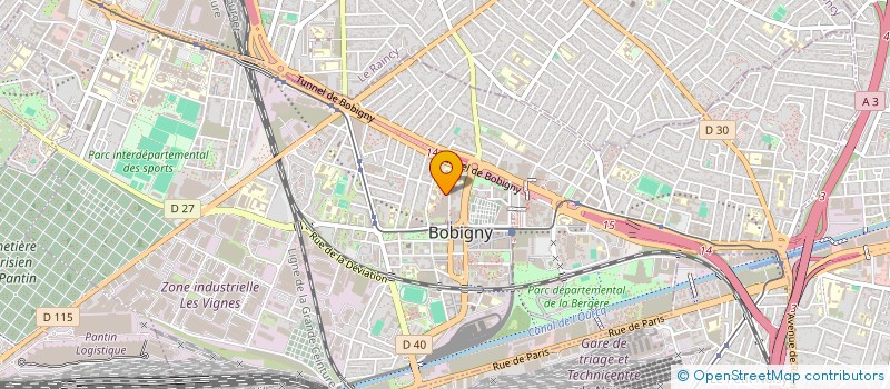 localisation de l'entreprise MADAME HOURIA BELAREDJ  BOBIGNY