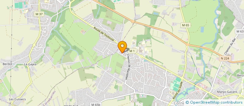 localisation de l'entreprise MADAME HOURIA BELGHEIR  CORNEBARRIEU