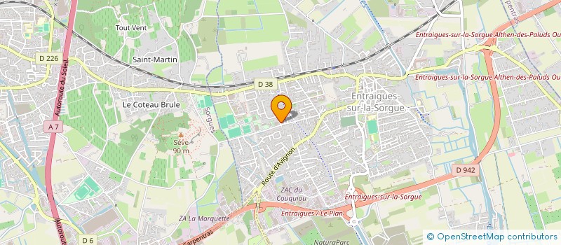 localisation de l'entreprise MADAME HOURIA BELGHOU à ENTRAIGUES-SUR-LA-SORGUE