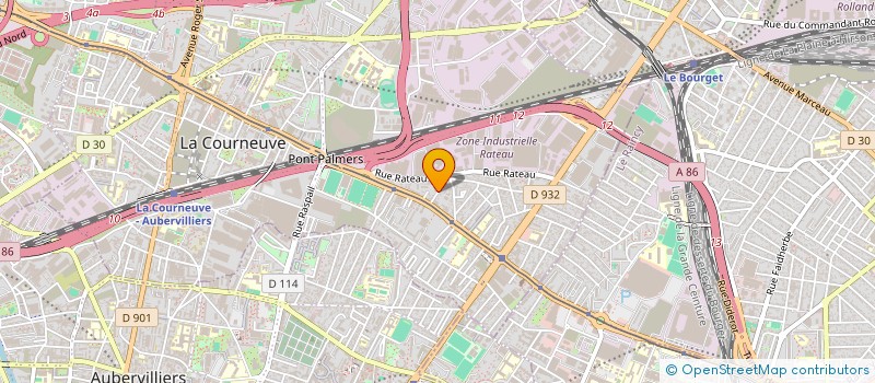 localisation de l'entreprise MADAME HOURIA BELKAID à LA COURNEUVE