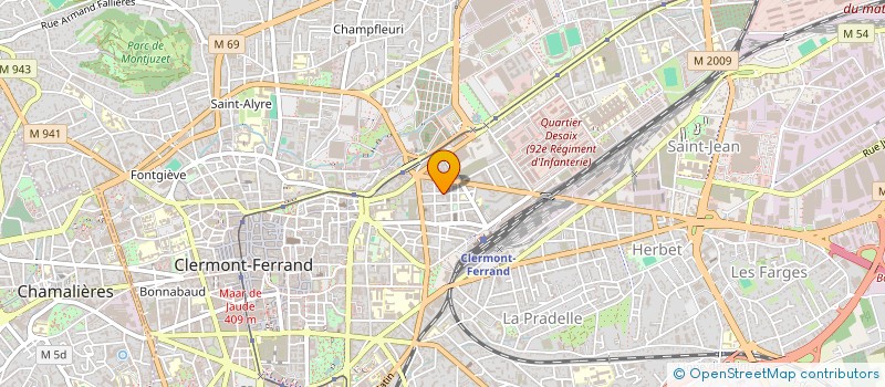 localisation de l'entreprise MADAME HOURIA BENYETTOU  CLERMONT-FERRAND