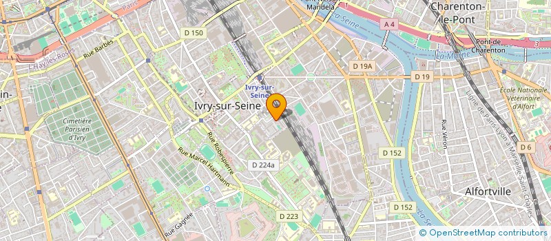 localisation de l'entreprise MADAME HOURIA BOUAKKAZ  IVRY-SUR-SEINE