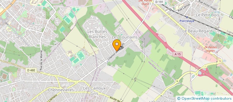 localisation de l'entreprise MADAME HOURIA BOUJAMAOUI  HERBLAY-SUR-SEINE