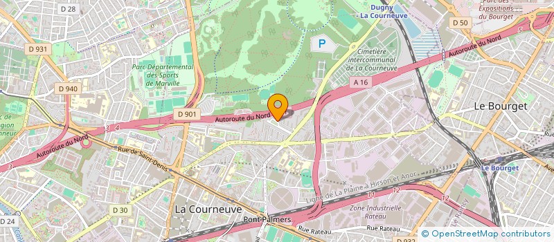 localisation de l'entreprise MADAME HOURIA BOUSSADIA à LA COURNEUVE