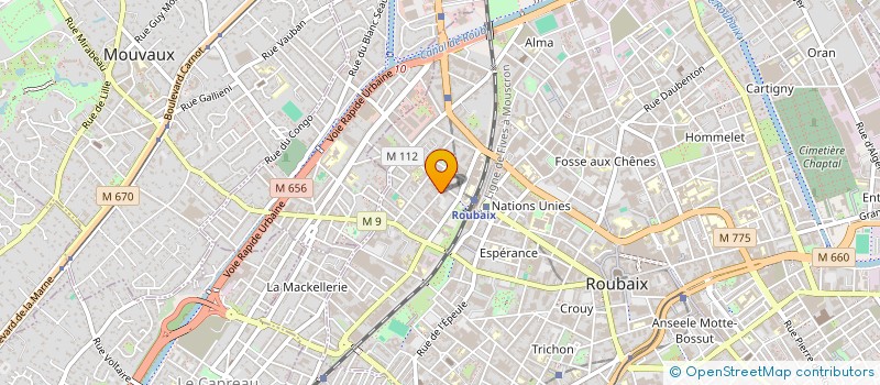 localisation de l'entreprise MADAME HOURIA CHERBAL  ROUBAIX