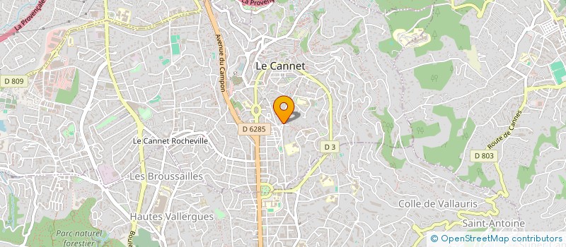 localisation de l'entreprise MADAME HOURIA GHALAIMIA à LE CANNET