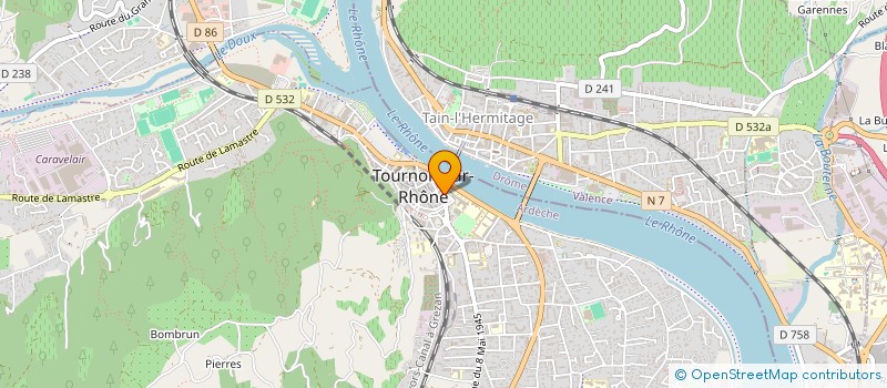 localisation de l'entreprise MADAME HOURIA KAOUACHE à TOURNON-SUR-RHONE