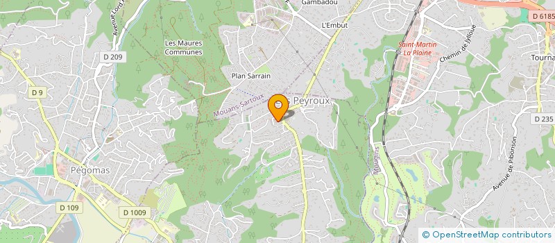 localisation de l'entreprise MADAME HOURIA LAINE à LA ROQUETTE-SUR-SIAGNE