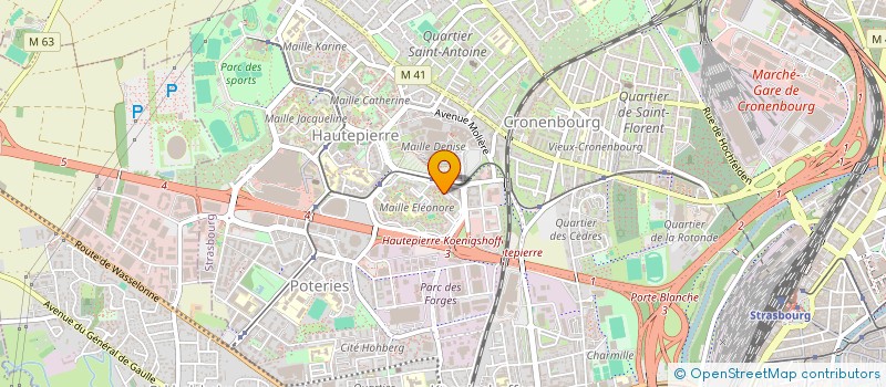 localisation de l'entreprise MADAME HOURIA MONTARULI à STRASBOURG