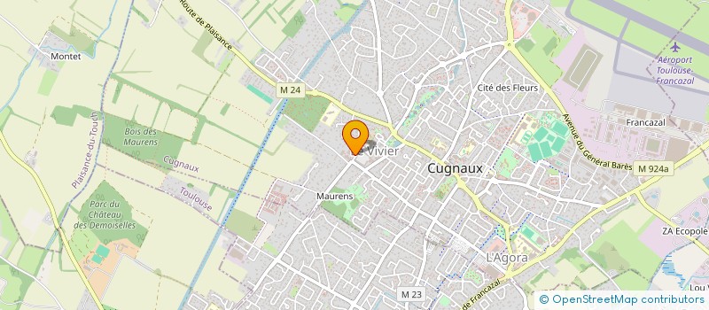 localisation de l'entreprise MADAME HOURIA TAIBI  CUGNAUX