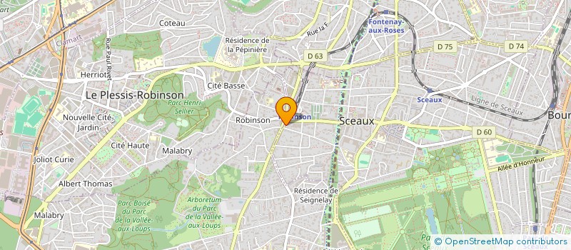 localisation de l'entreprise MADAME HOURIA YATAGHANE à SCEAUX