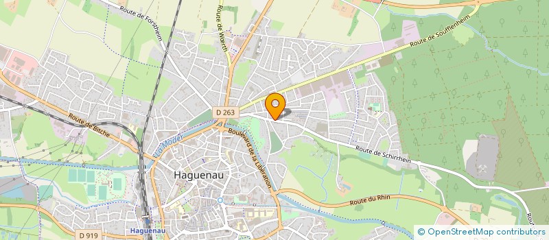 localisation de l'entreprise MADAME HOURIYA BENJIDA  HAGUENAU