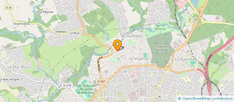 localisation de l'entreprise MADAME HOURIYA CHAFOUK  LIMOGES