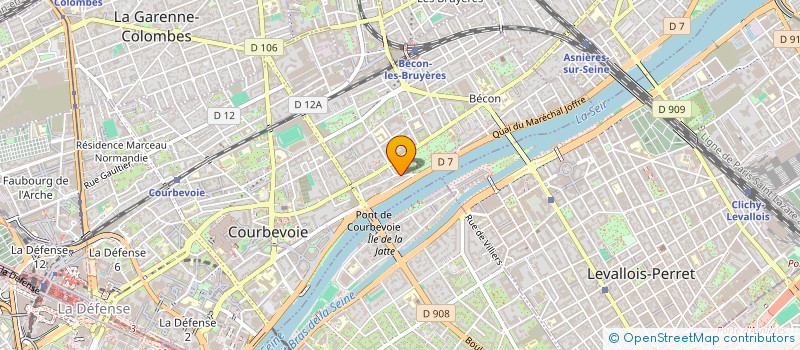 localisation de l'entreprise MADAME HOUSZ INGEN à COURBEVOIE