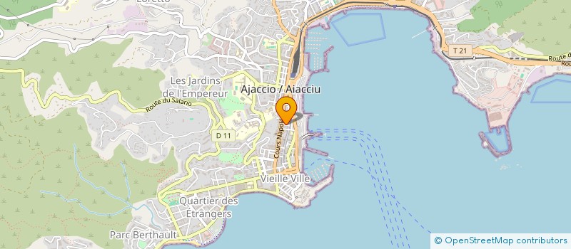 localisation de l'entreprise MADAME HRVATIJE KACA à AJACCIO