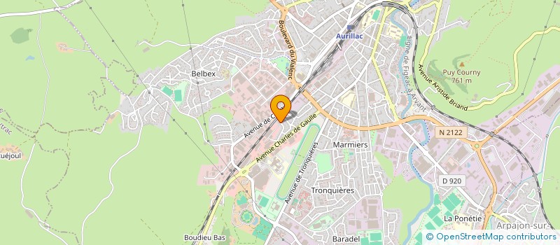 localisation de l'entreprise MADAME HUA XIN à AURILLAC