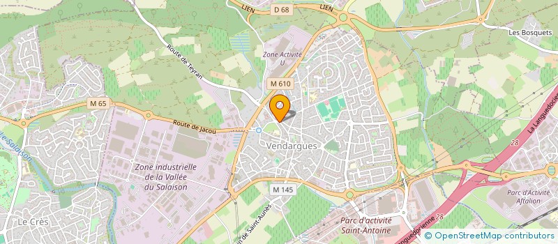 localisation de l'entreprise MADAME HUBERT ARMINGUE à VENDARGUES