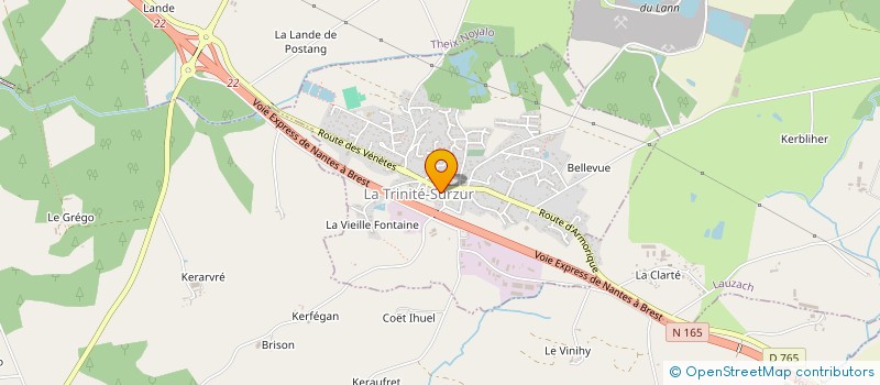 localisation de l'entreprise MADAME HUBERT NOELINETTE  LA TRINITE-SURZUR